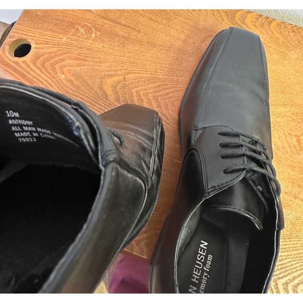 Van Heusen Anthony Line Dress Shoes  Black Size 10 Sku 2702 - Picture 10 of 15